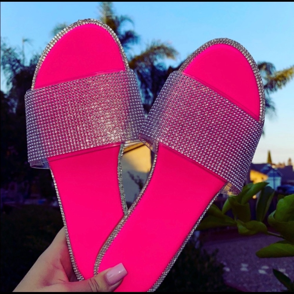 Summer Sandal- Neon Pink